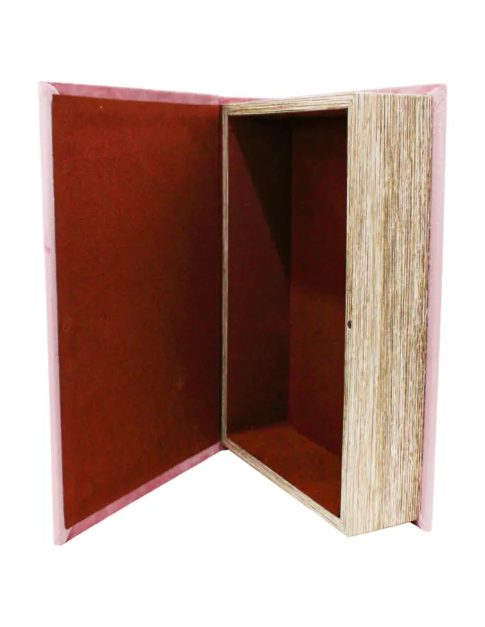 Caja de libros con diseño pedrería de flamencos de 30x21x7cm - Image 4