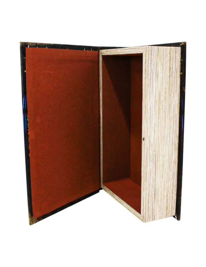 Caja de libros diseño gemas de colores en forma de mariposa de 27x18x7cm - Image 4