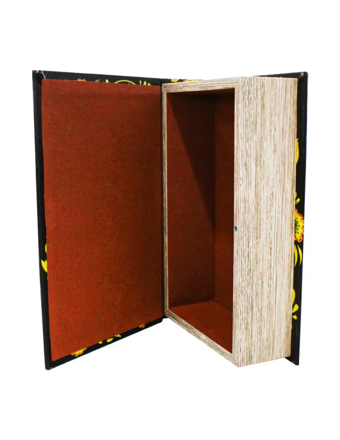 Caja de libros de gemas diseño flores de 27x18x7cm - Image 4