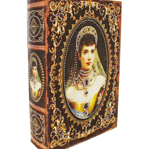 Caja de libros de gemas diseño mujer de 27x18x7cm