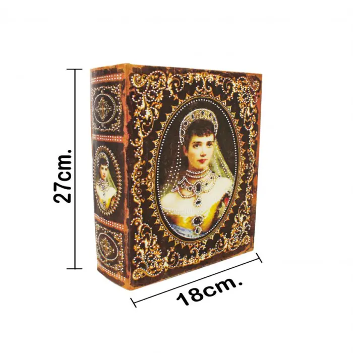 Caja de libros de gemas diseño mujer de 27x18x7cm - Image 5