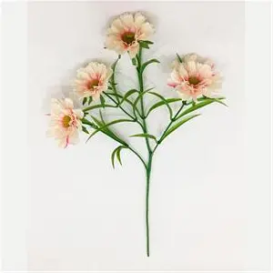 Vara de claveles rosa claro