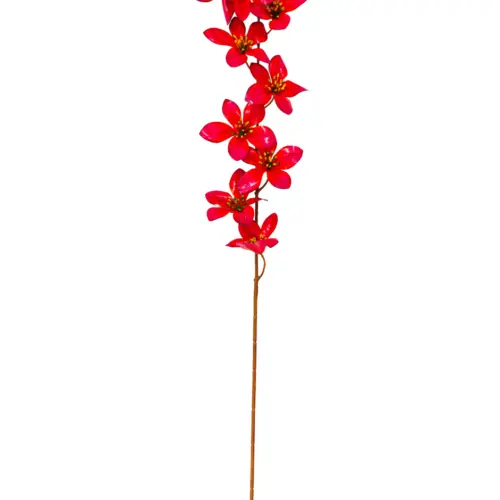 Vara con flores rojas de 17x92x0.1cm