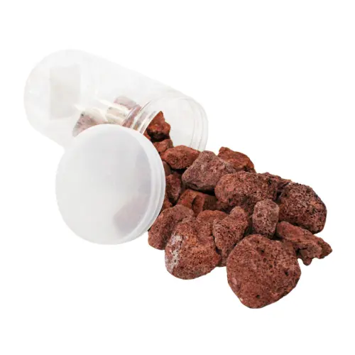 Caja de piedras gravilla de colores cafe de 900gr de 3-5cm