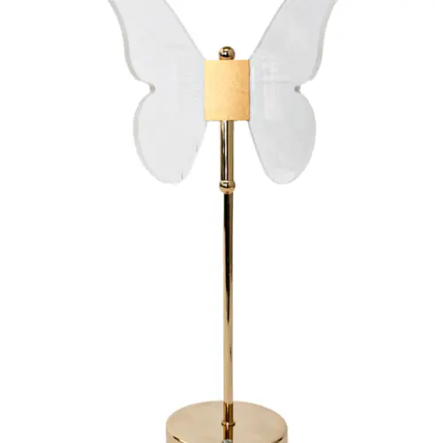 Lámpara de mesa con acrilico diseño mariposa (usa USB) de 7×18.5x44cm