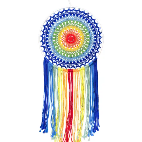Atrapasueños tejido de colores de 40x110x1cm