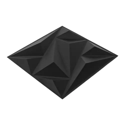 Adhesivo de pared de plástico diseño rombos blancos de 30x30x2cm