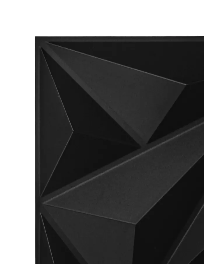Adhesivo de pared de plástico diseño rombos blancos de 30x30x2cm - Image 3