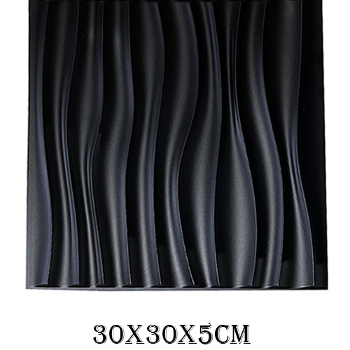 Adhesivo de pared de plástico diseño rayas blanco de 30x30x5cm