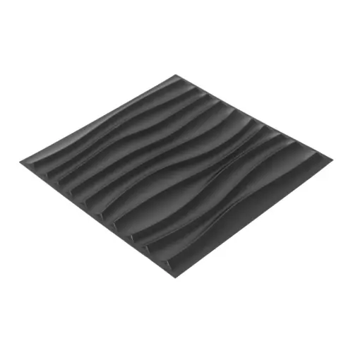 Adhesivo de pared de plástico diseño rayas blanco de 30x30x5cm