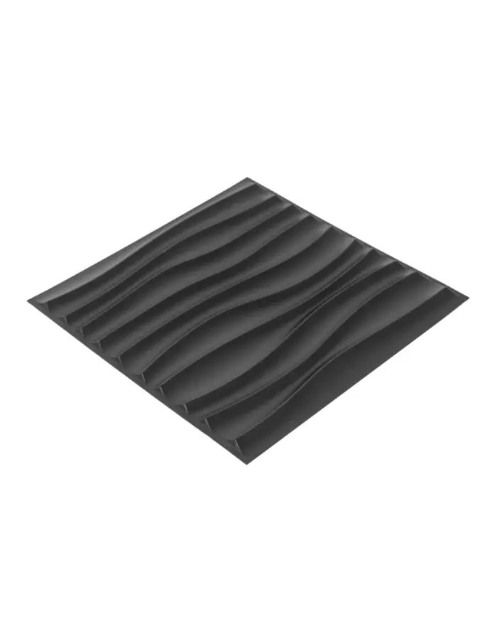 Adhesivo de pared de plástico diseño rayas blanco de 30x30x5cm - Image 2