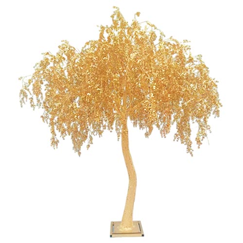 Árbol artificial de 3 metros de follaje dorado brillante de 230x260x300cm