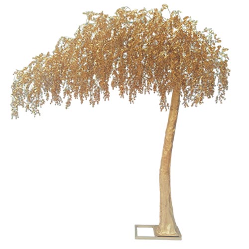Árbol artificial de 3 metros de follaje dorado