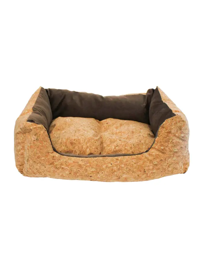 Cama para mascotas de color kaki de 50x40x14cm - Image 2