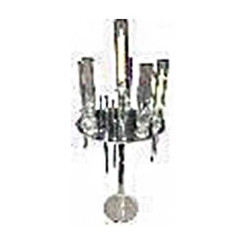 Candelabro de acrílico transparente de 40x40x95cm
