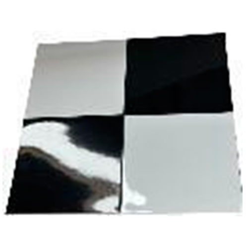 Adhesivo de plástico blanco con negro de 30x30cm30x30x0.3cm