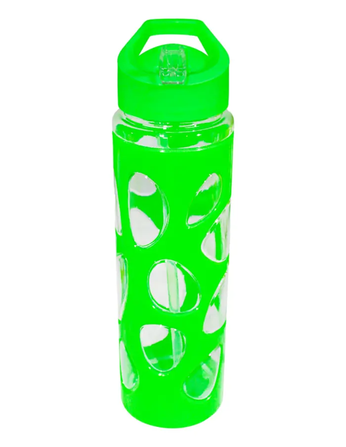 Botella de plástico verde de7.3x7.3x25cm - Image 3