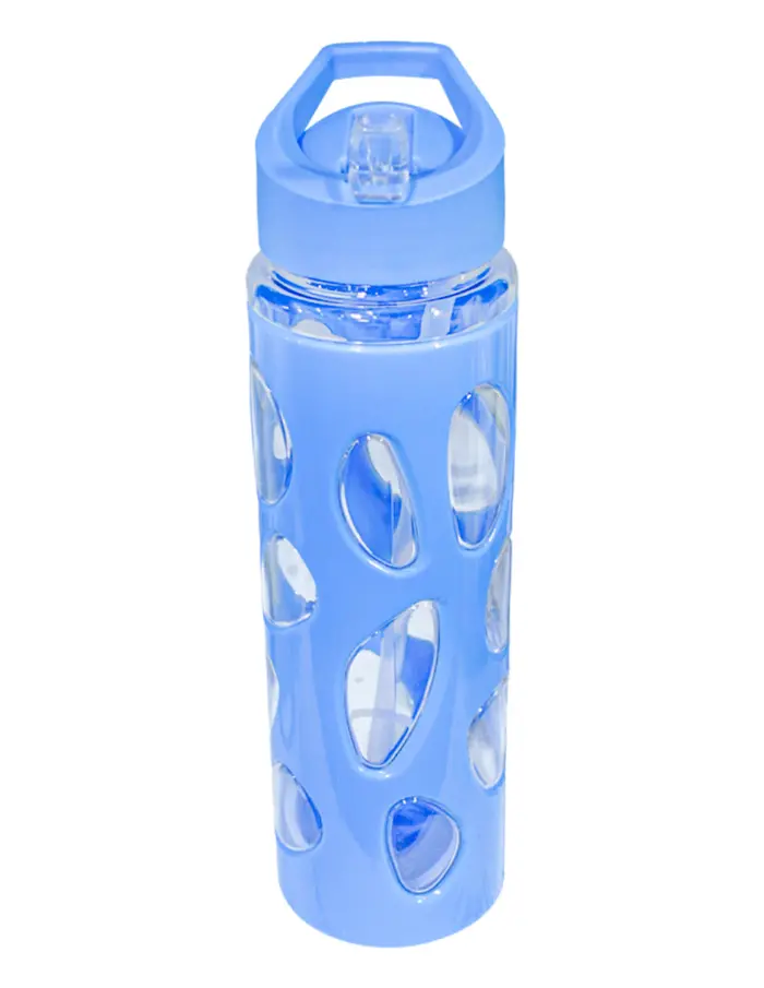 Botella de plástico azul de7.3x7.3x25cm - Image 3