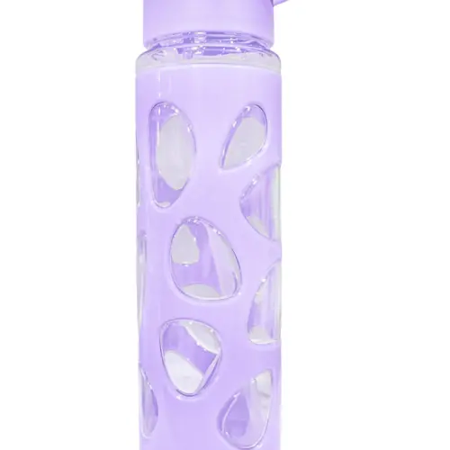 Botella de plástico lila de7.3×7.3x25cm