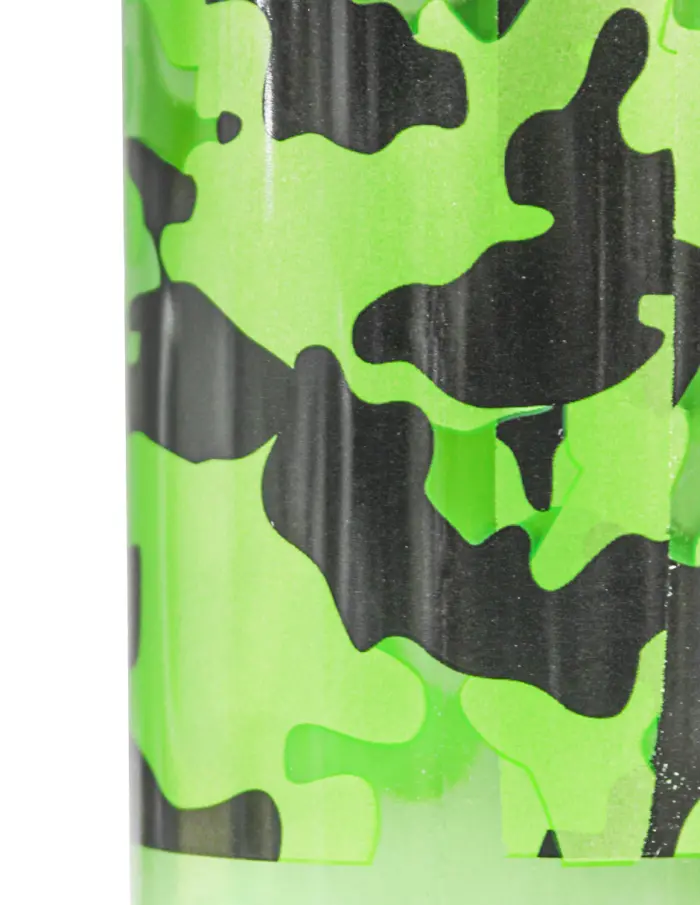 Botella de plástico estampada verde de6.5x6.5x23cm - Image 4