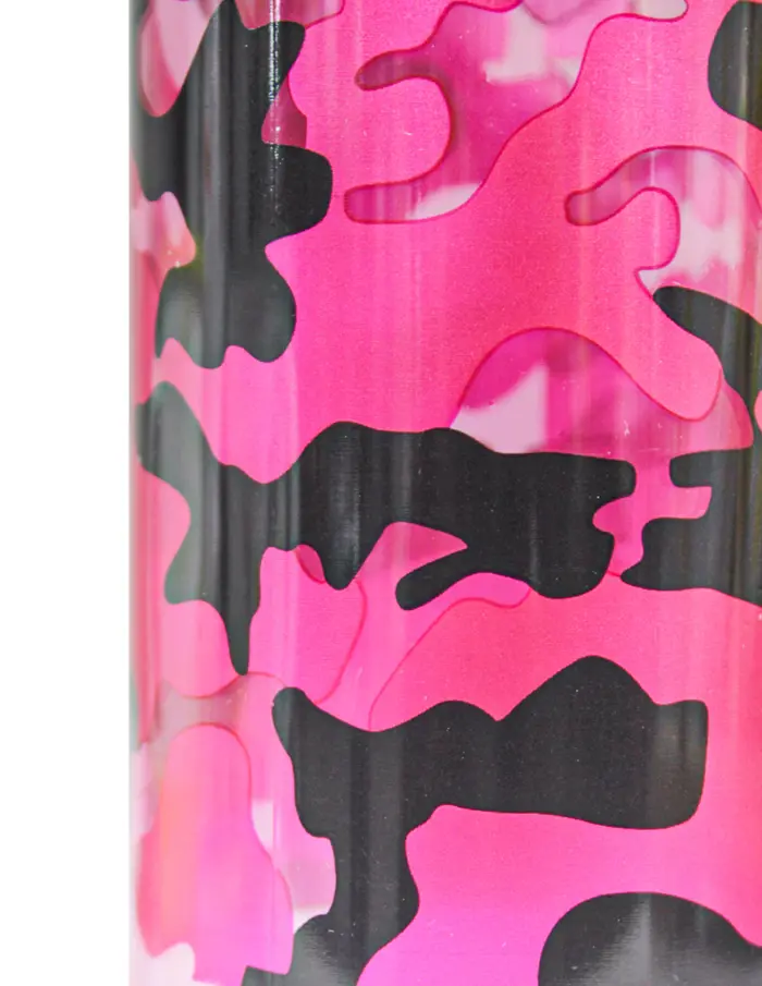 Botella de plástico estampada rosa de6.5x6.5x23cm - Image 4