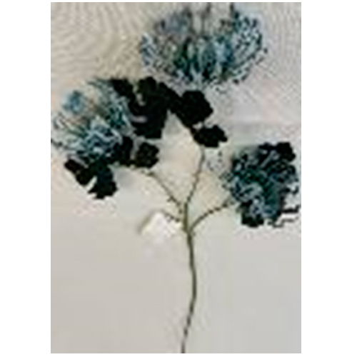 Flor artificial azul de 8x17x66cm