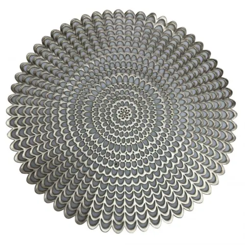 Mantel individual dorado de 38x38cm