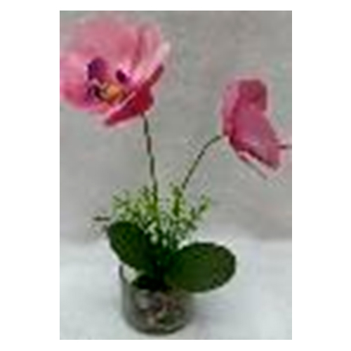 Orquidia artificial con maceta rosa de 75×7.5x24cm