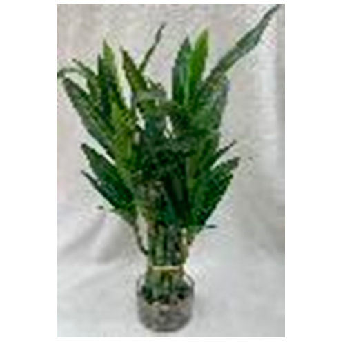 Maceta con bamboo artificial de 9.5×9.5x42cm