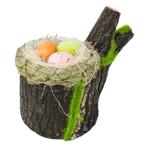 Nido de huevos de pascua de 22x13x17cm