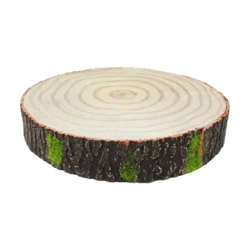 Decoración imitación tronco de madera de 23x23x4cm
