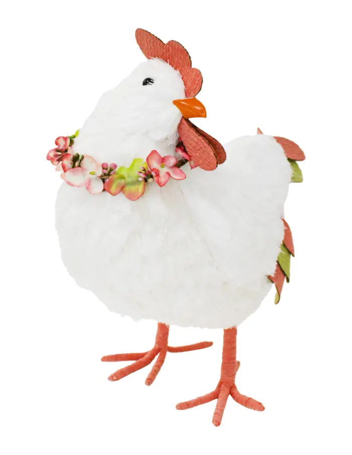 Gallina con corona de 34x18x33cm - Image 2