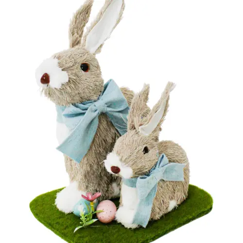 Coneja con cria y huevos de pascua de 22x25x28cm