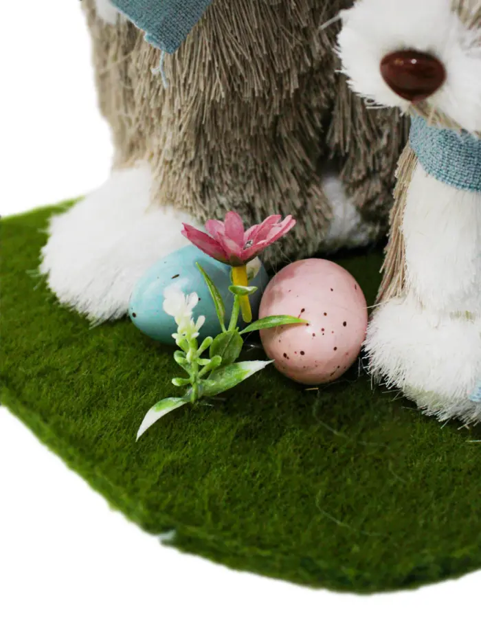 Coneja con cria y huevos de pascua de 22x25x28cm - Image 3