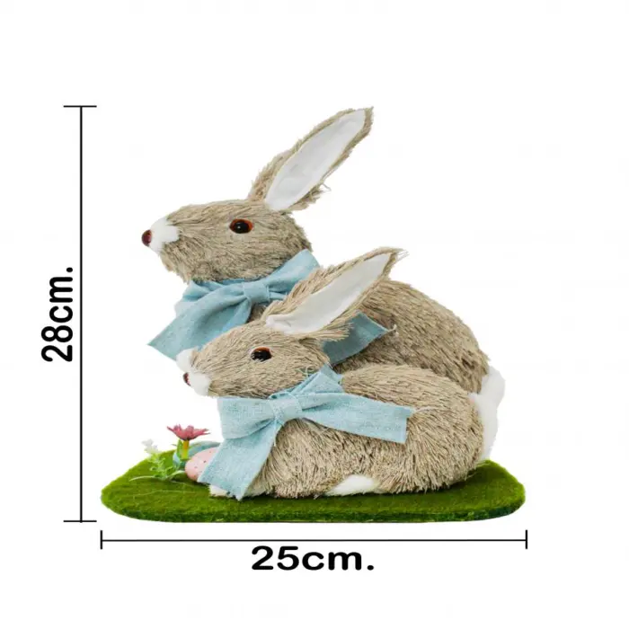 Coneja con cria y huevos de pascua de 22x25x28cm - Image 4