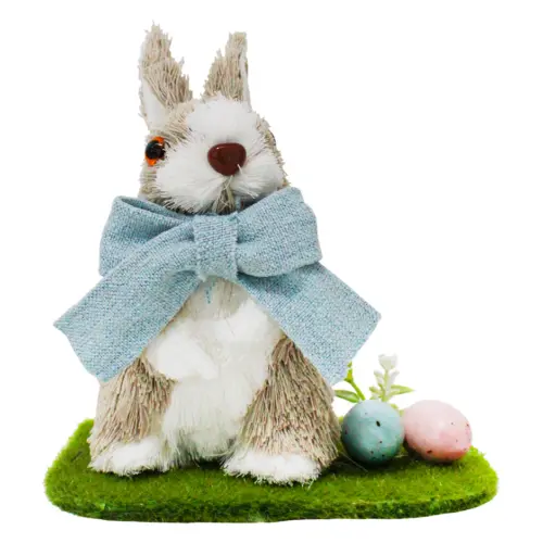 Conejo con huevos de pascua de 14x12x15cm
