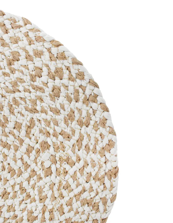 Mantel individual de yute natural de 35cm - Image 3