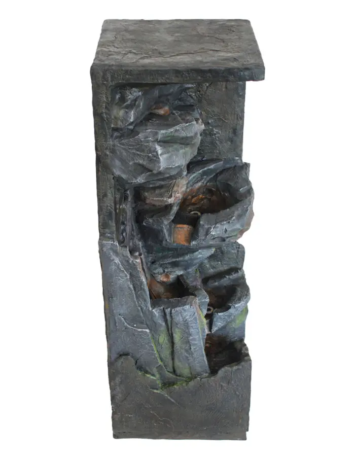 Fuente de agua diseño pila de piedras con luz de 37.5x37.5x102.5cm - Image 3