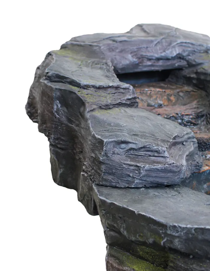 Fuente de agua diseño piedras con cascada con luz de 124x60x61.5cm - Image 4