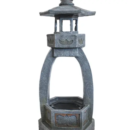 Fuente de agua diseño faro de 35.5×31.5x85cm