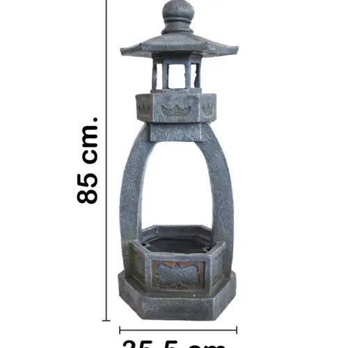 Fuente de agua diseño faro de 35.5×31.5x85cm