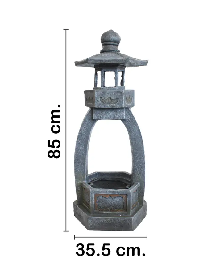 Fuente de agua diseño faro de 35.5x31.5x85cm - Image 2