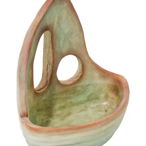 Base de cemento diseño barco de 18.5×12.5x19cm