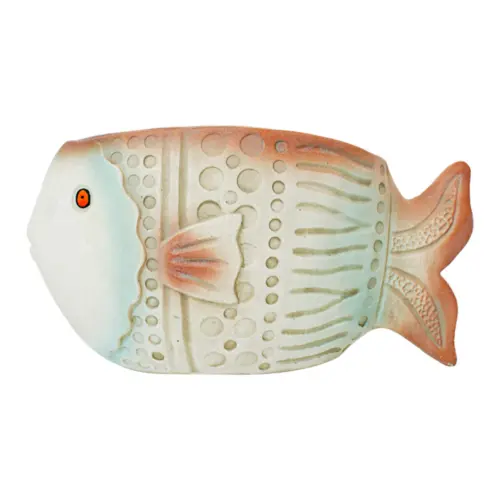 Maceta de cemento diseño pez de 27×13.5×14.5cm