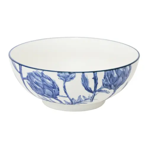 Bowl diseño alcachofas azules de 20x20x20cm