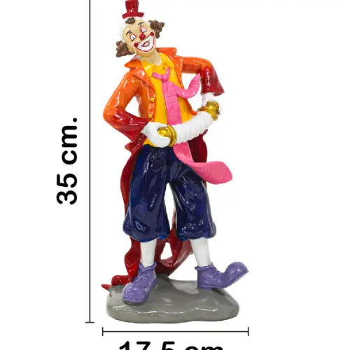 Payaso de poliresina de 17.5×10.5x35cm