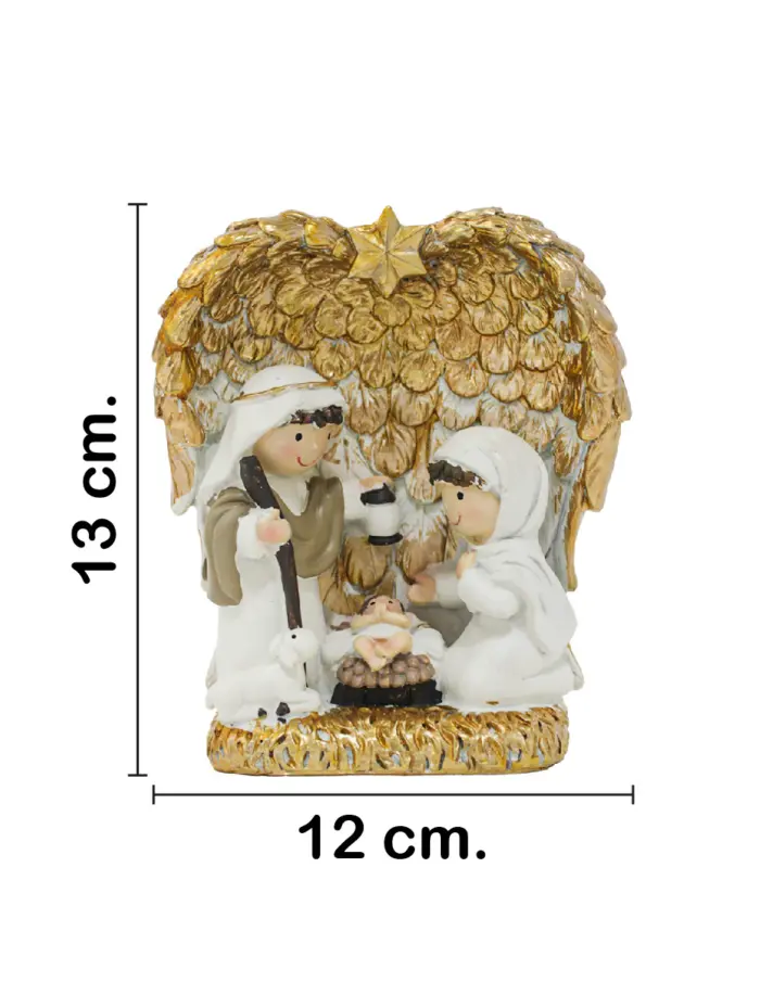Misterio con alas de poliresina de 12x6x13cm - Image 2
