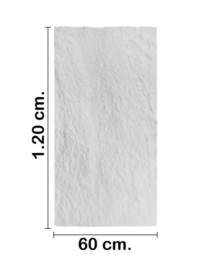 Recubrimiento de pared diseño roca blanco de 120x60x3cm - Image 2