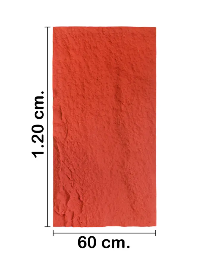 Recubrimiento de pared diseño roca color ladrillo de 120x60x3cm - Image 2