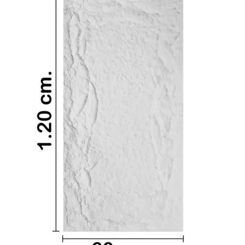Recubrimiento de pared blanco de 120x60x5cm